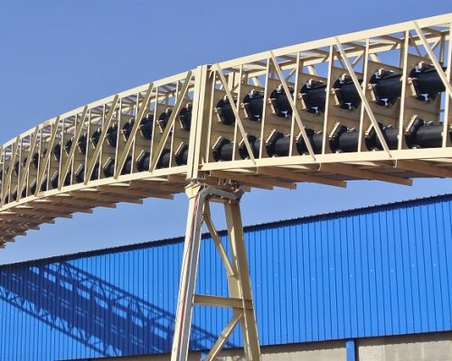 थोक सामग्रीको लागि पाइप बेल्ट कन्वेयर थोक सामग्रीको लागि पाइप बेल्ट कन्वेयर